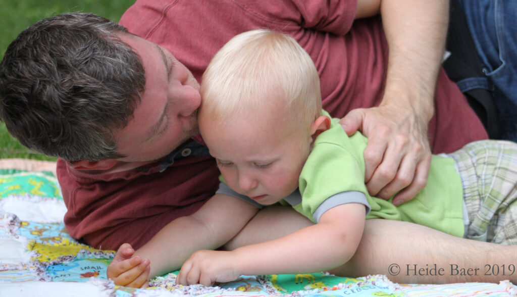 image of father and son